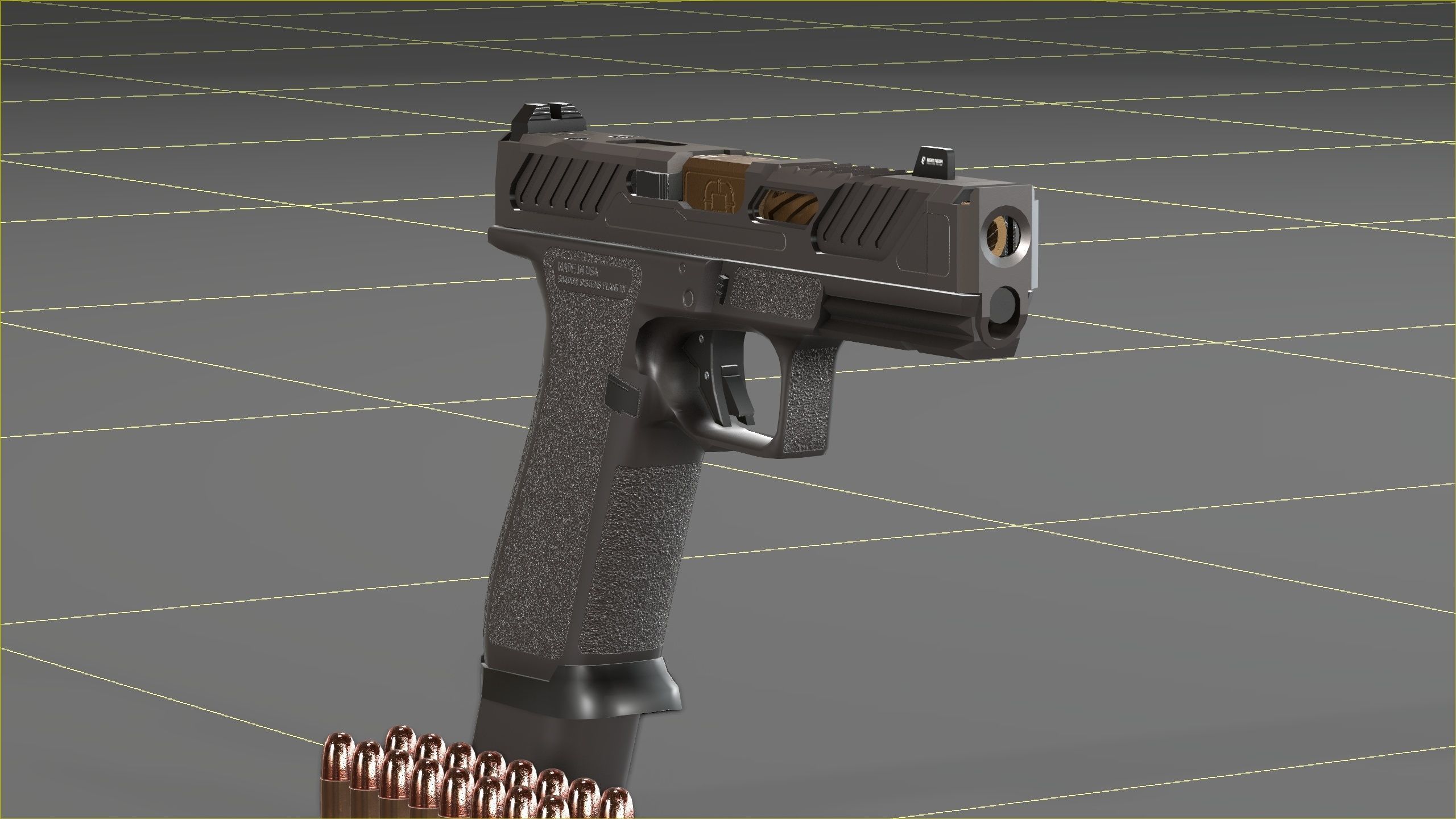 Shadow Systems MR920P compensated 9mm Low-poly 3D model_39