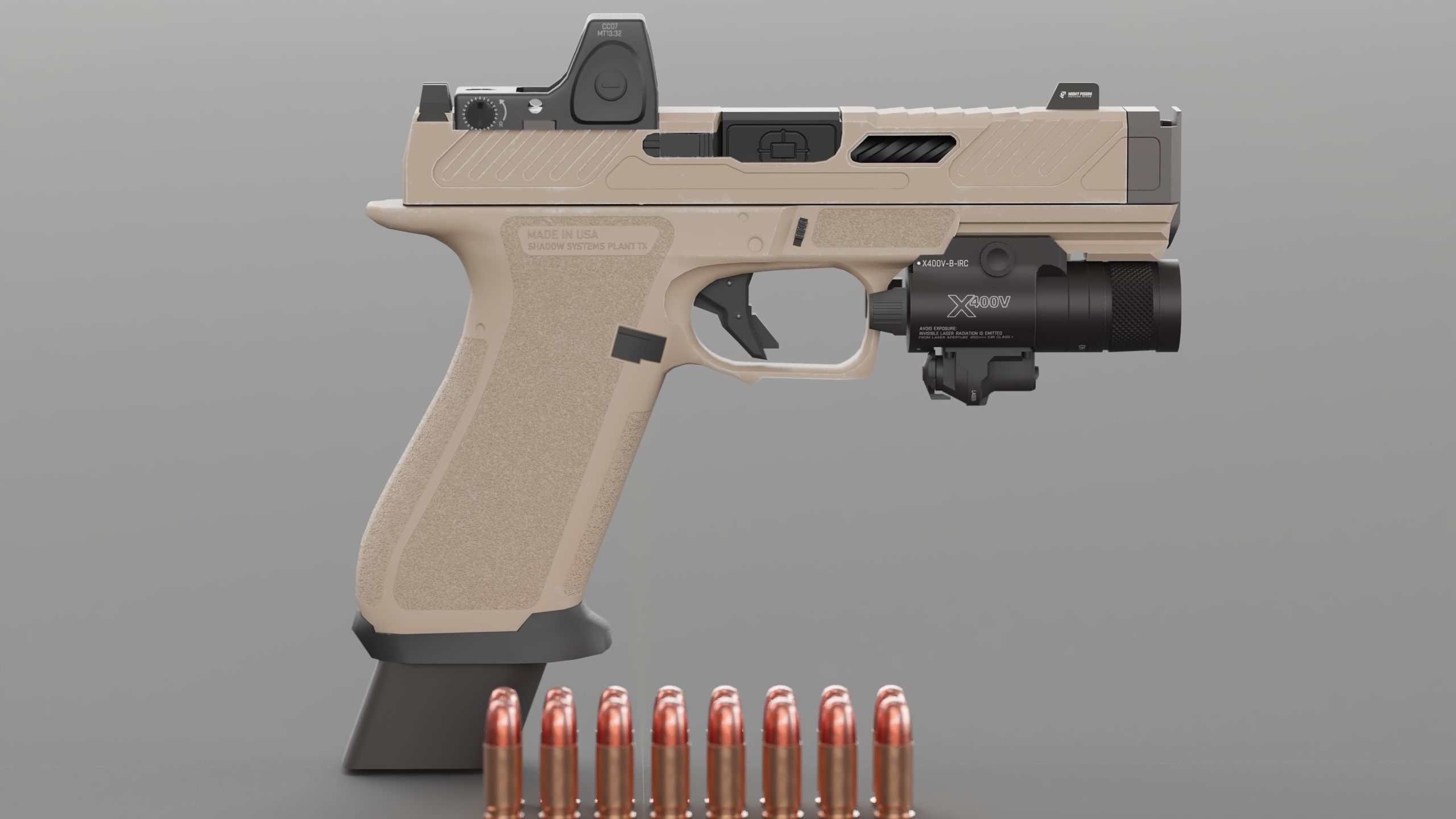 Shadow Systems MR920P compensated 9mm Low-poly 3D model_11