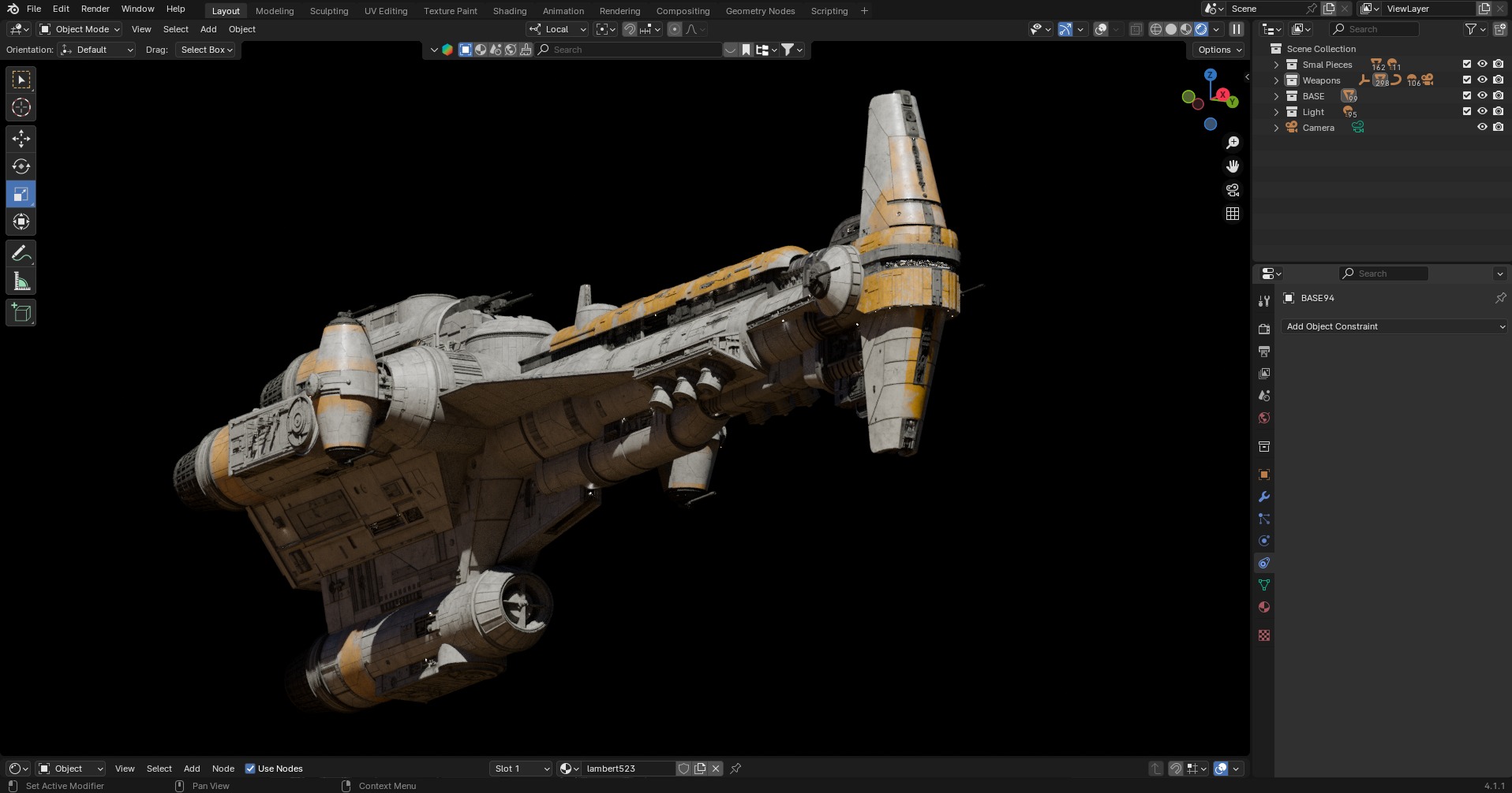 Hammerhear Corvette 3D model_19