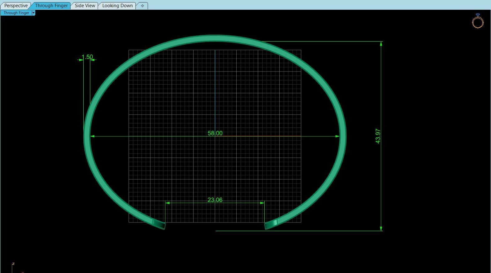 Bracelet Love 3D print model_3