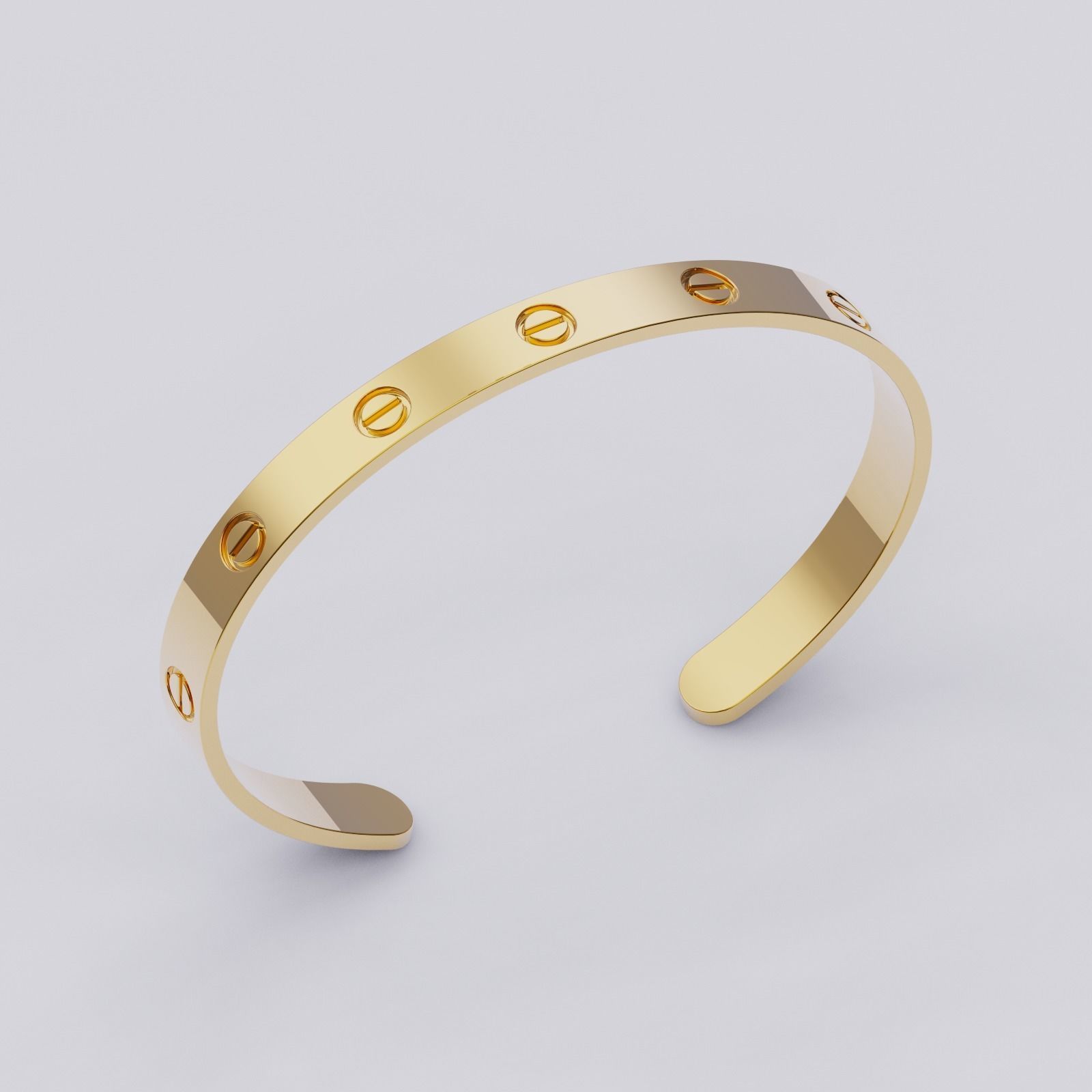 Bracelet Love 3D print model_2