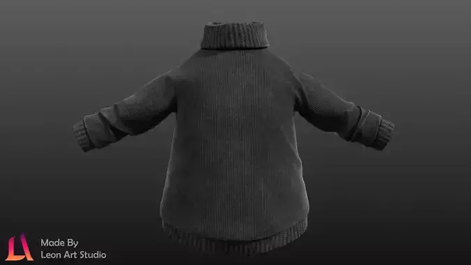 Black Winter Turtleneck