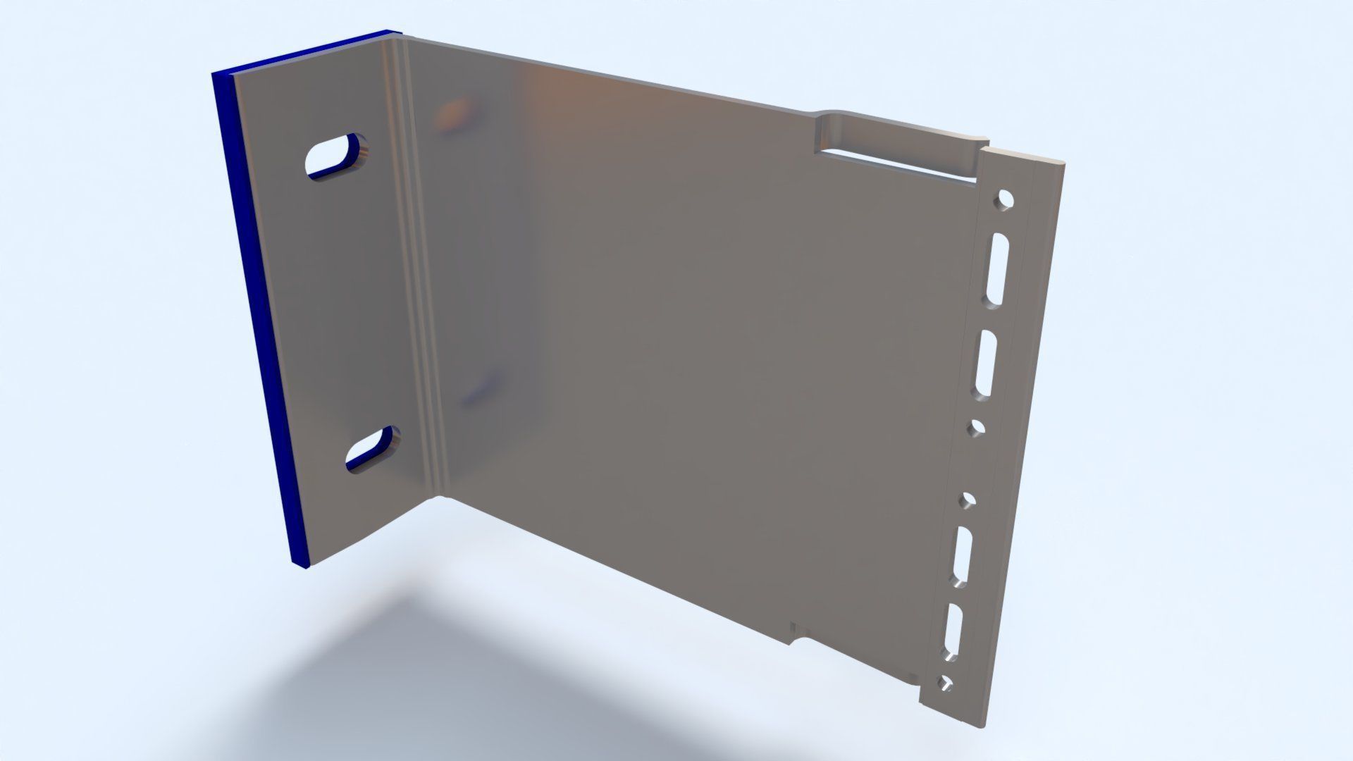 Cladding helping hand aluminium bracket Low-poly 3D model_10
