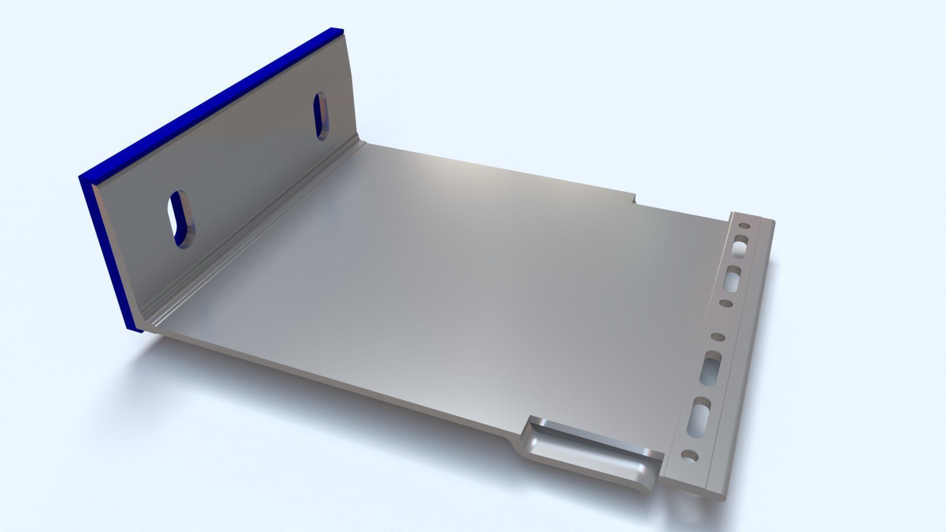 Cladding helping hand aluminium bracket Low-poly 3D model_11