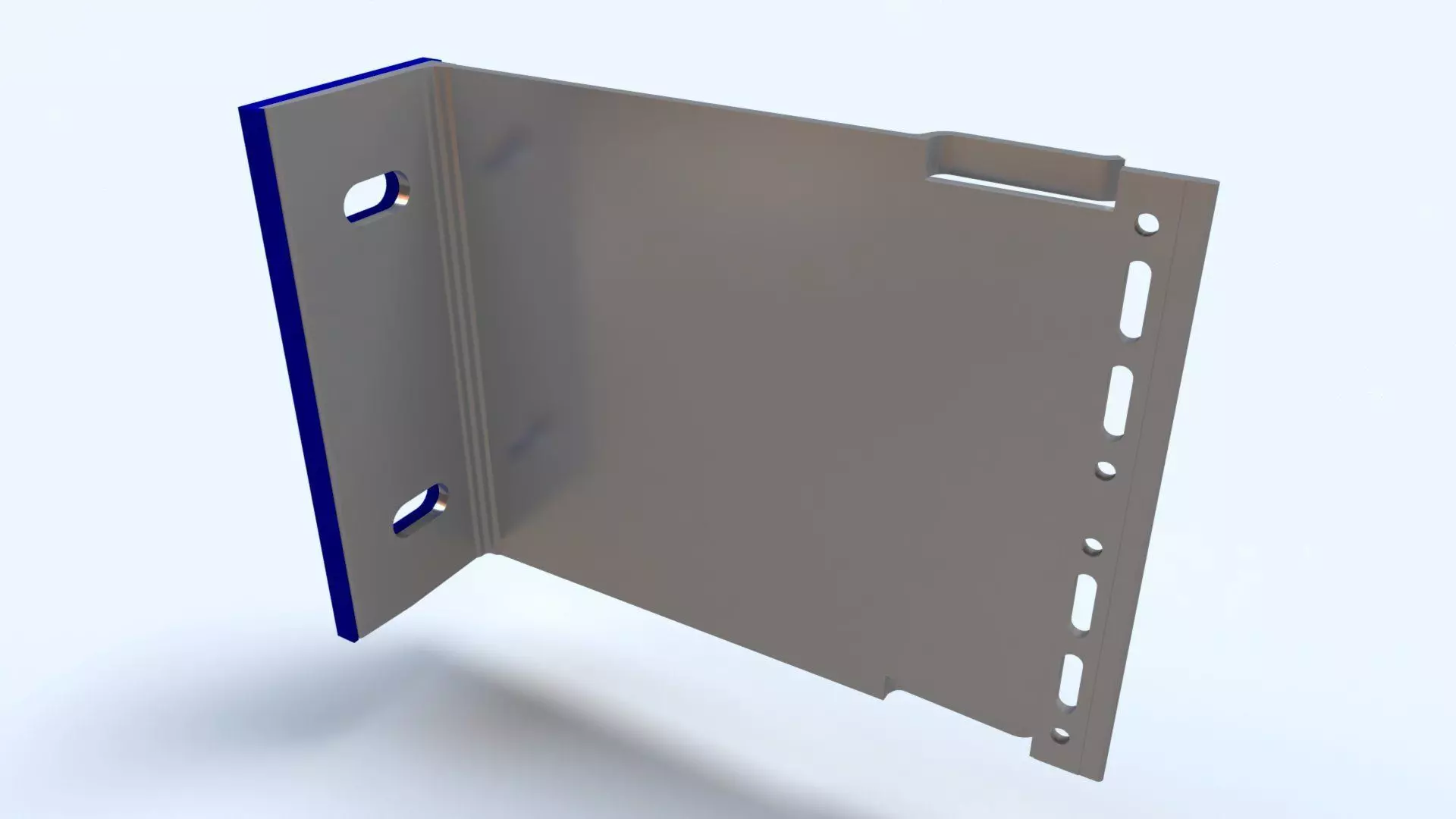 Cladding helping hand aluminium bracket Low-poly 3D model_0