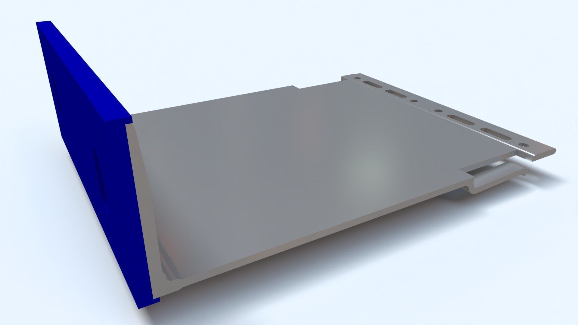 Cladding helping hand aluminium bracket Low-poly 3D model_7