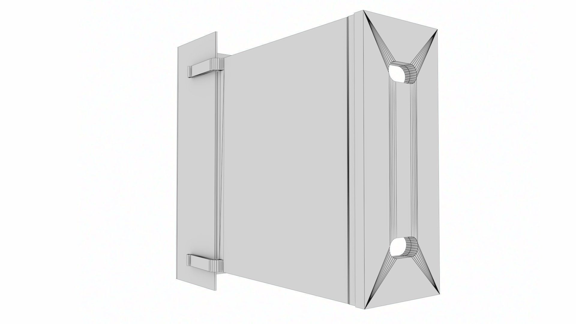 Cladding helping hand aluminium bracket Low-poly 3D model_20