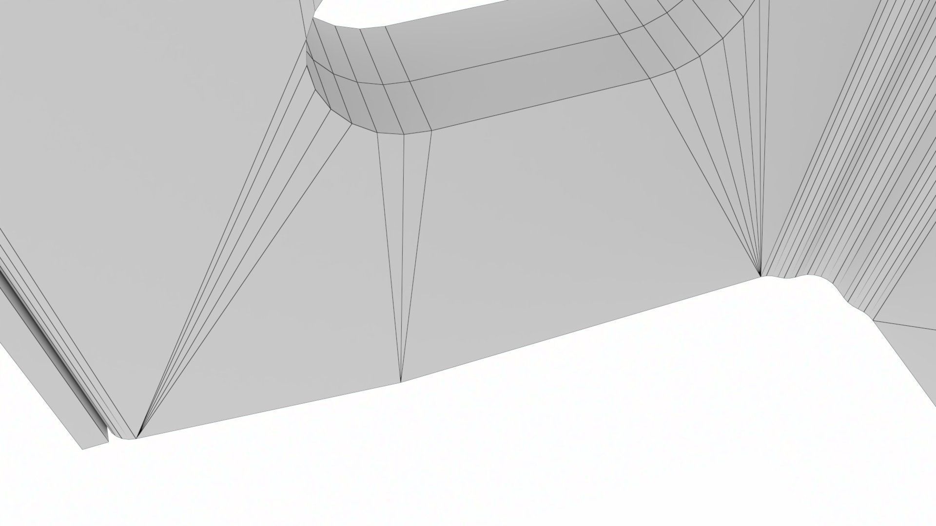 Cladding helping hand aluminium bracket Low-poly 3D model_26