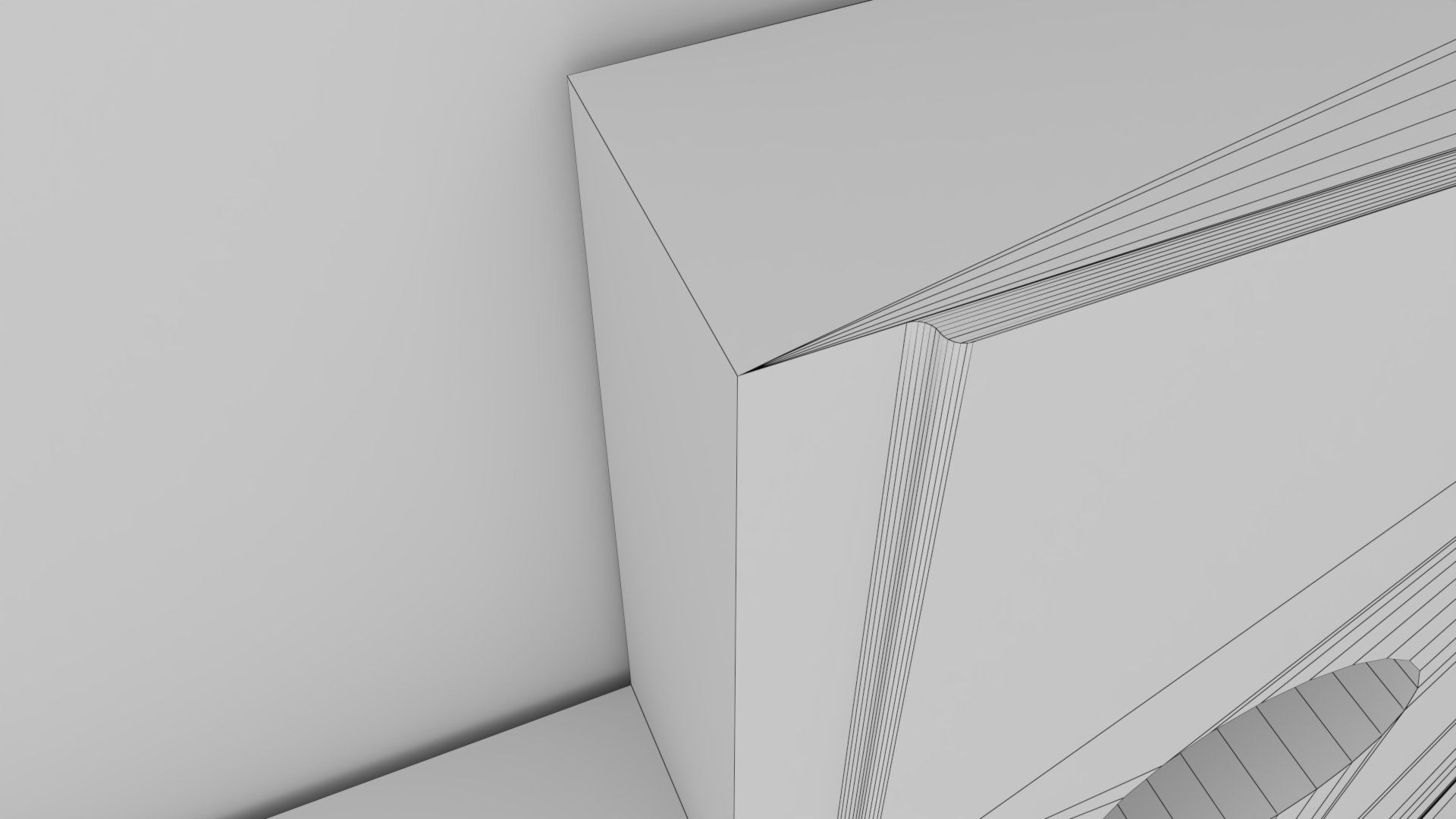 Cladding helping hand aluminium bracket Low-poly 3D model_28