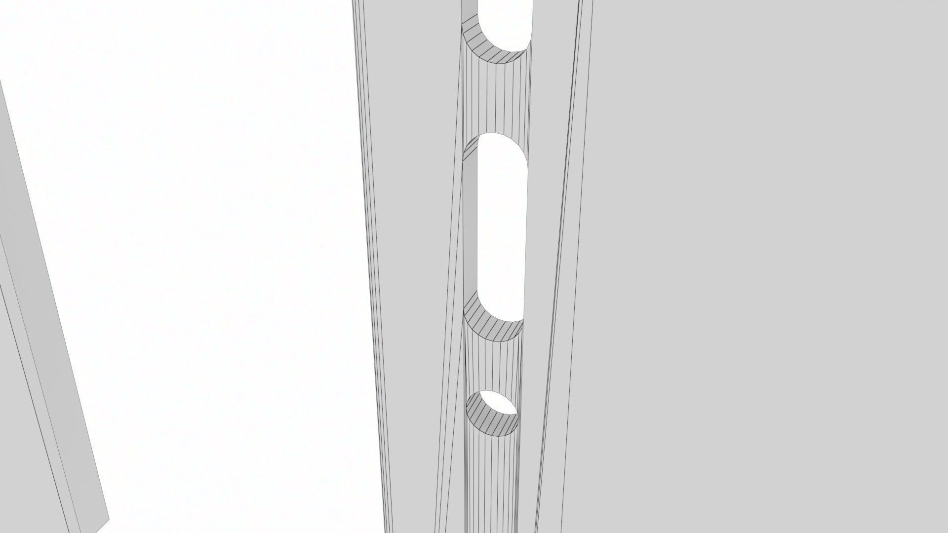 Cladding helping hand aluminium bracket Low-poly 3D model_33