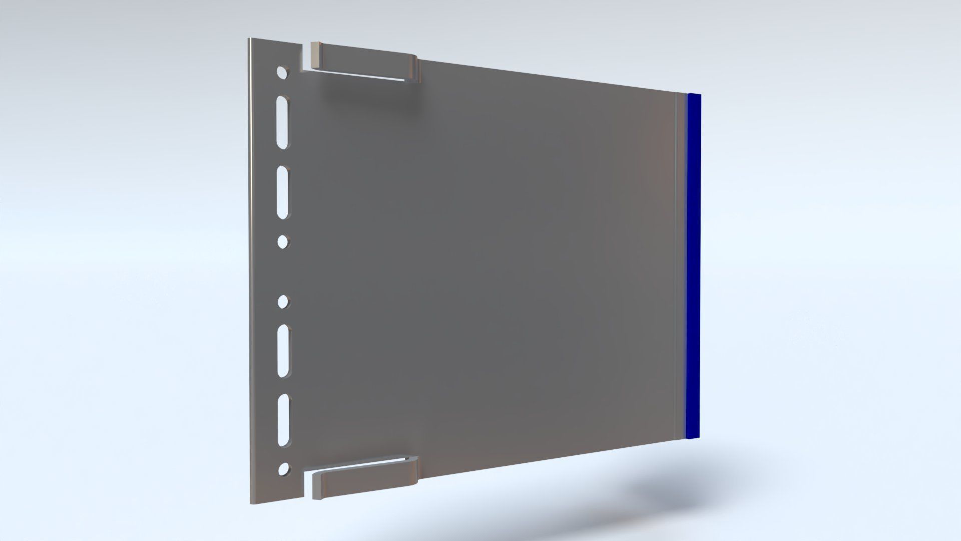 Cladding helping hand aluminium bracket Low-poly 3D model_16