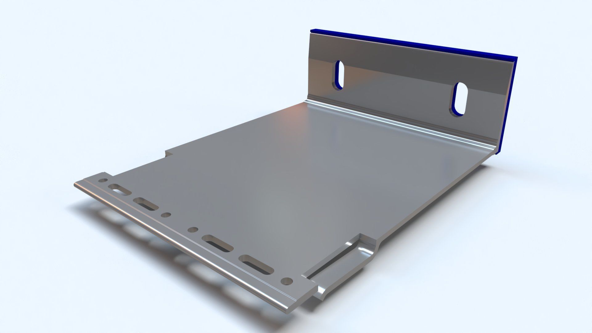 Cladding helping hand aluminium bracket Low-poly 3D model_6