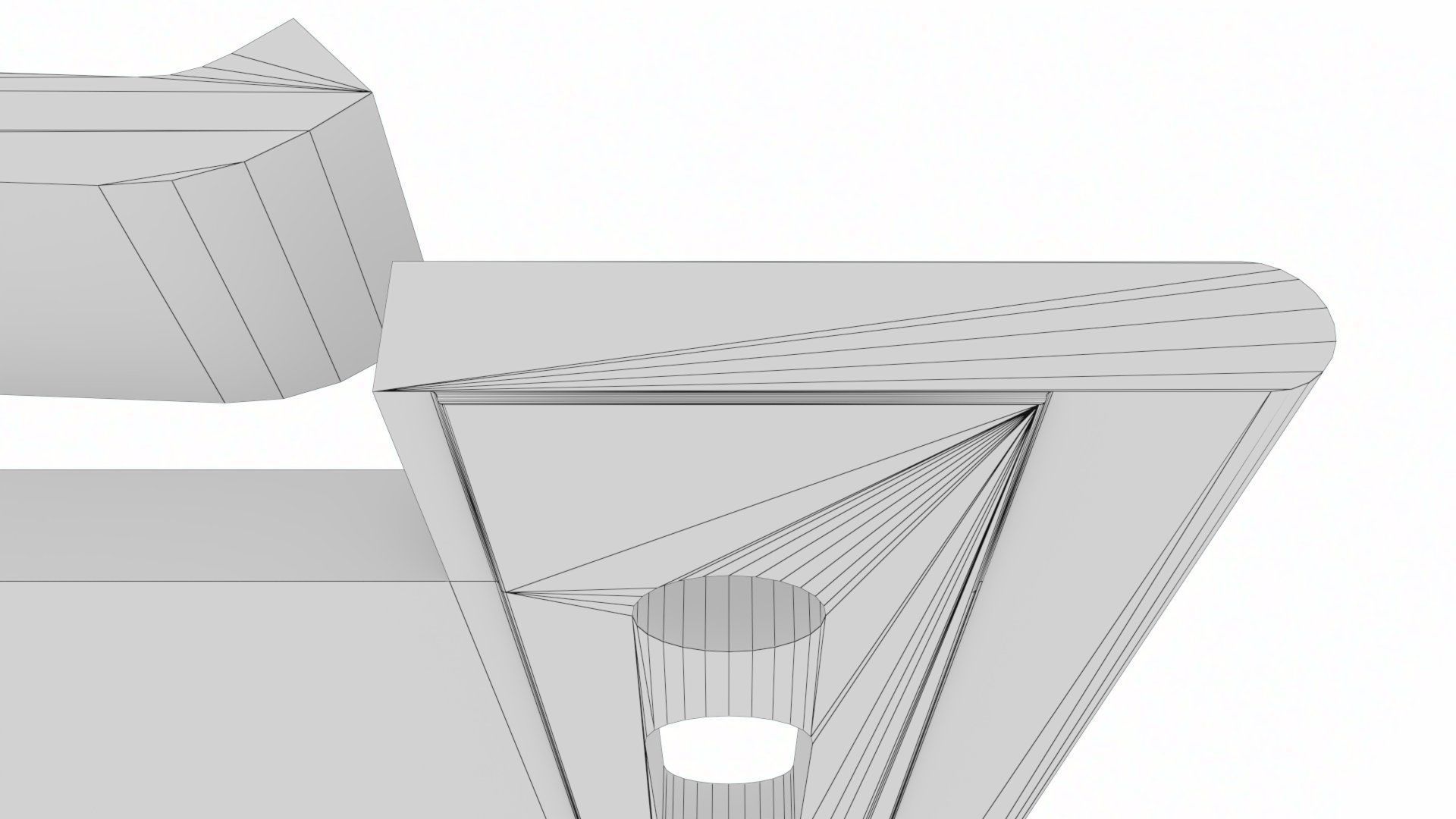 Cladding helping hand aluminium bracket Low-poly 3D model_37