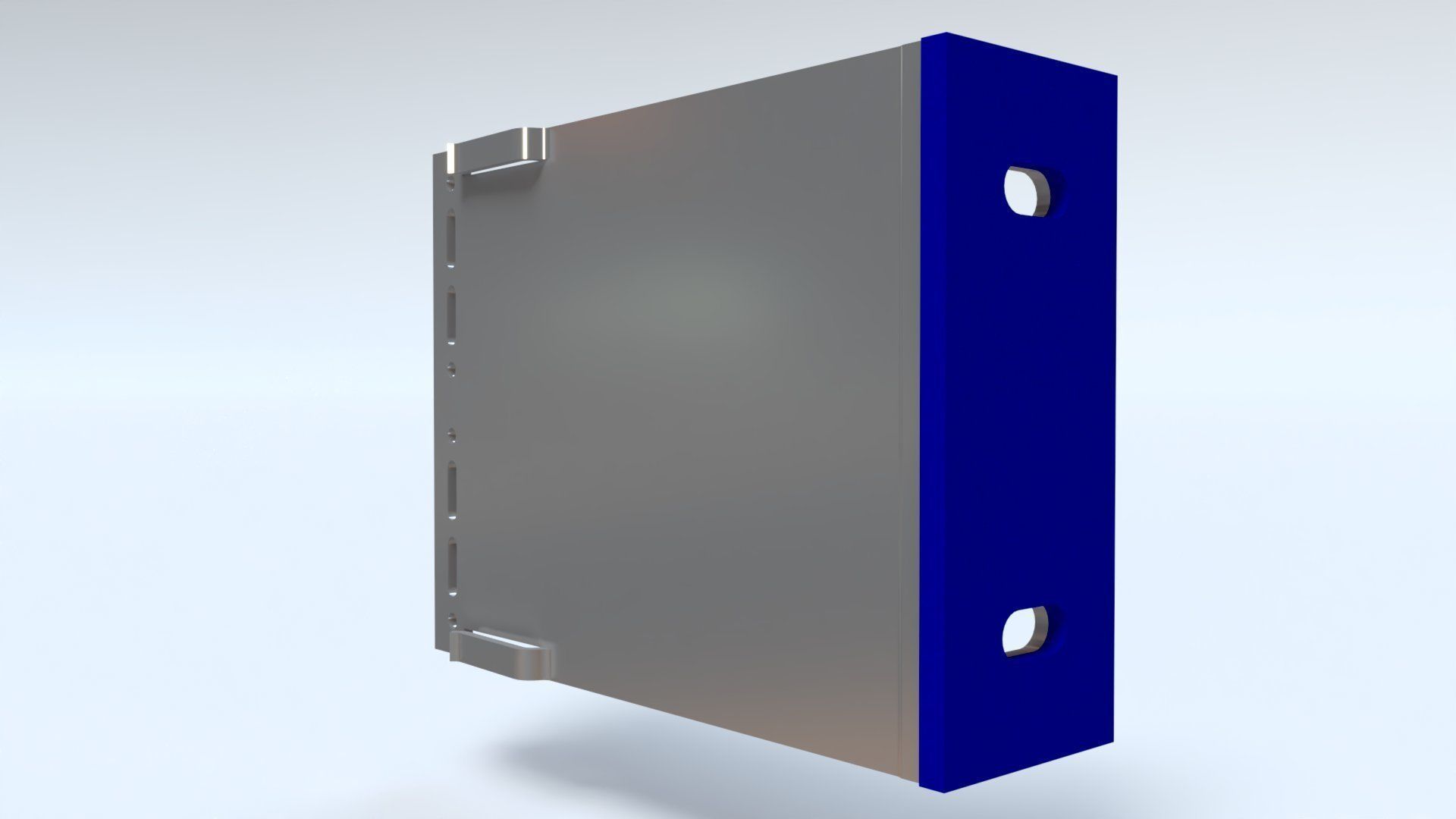 Cladding helping hand aluminium bracket Low-poly 3D model_13