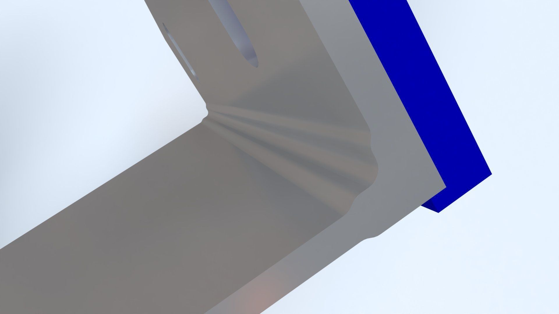 Cladding helping hand aluminium bracket Low-poly 3D model_9