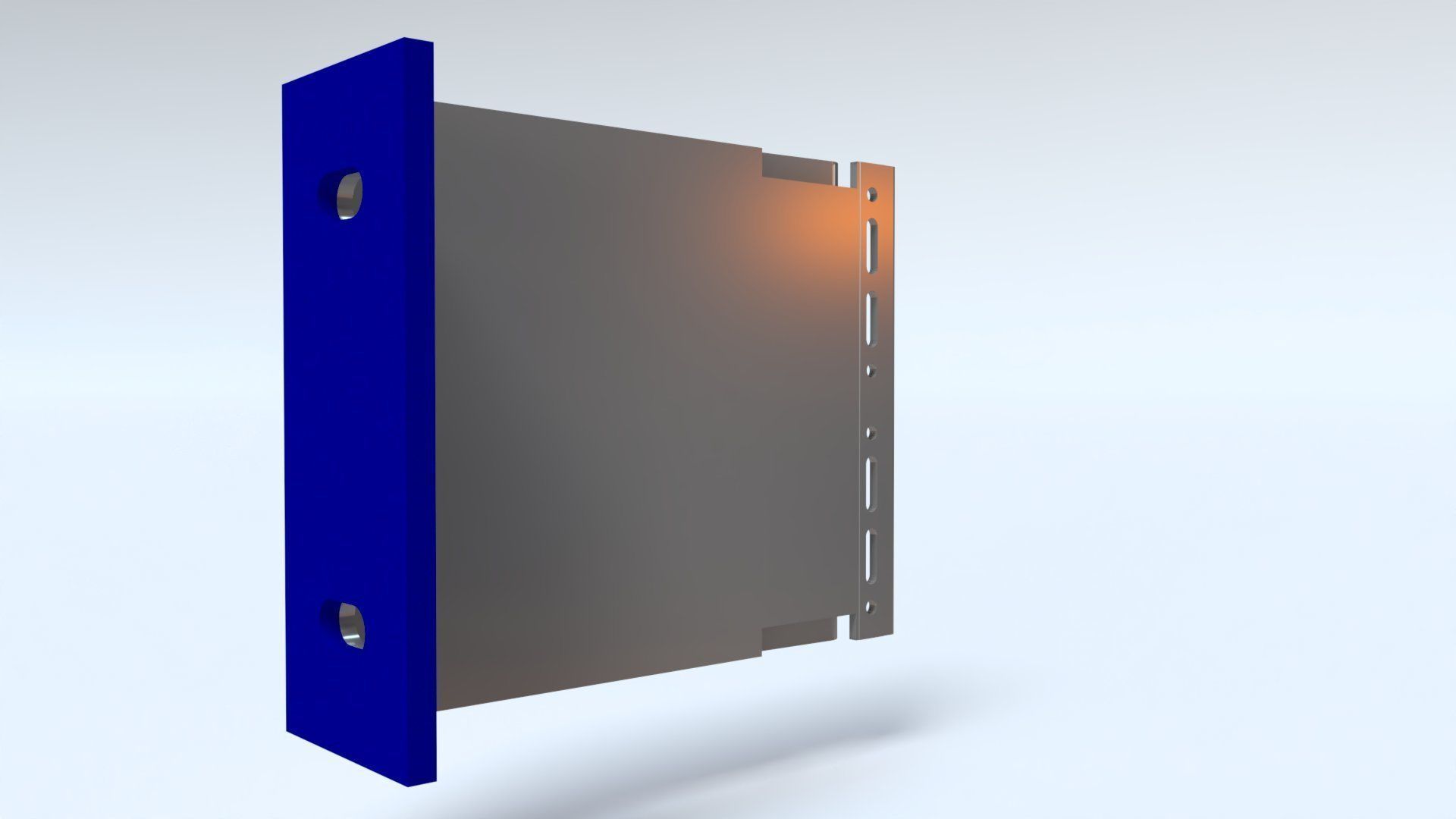 Cladding helping hand aluminium bracket Low-poly 3D model_12