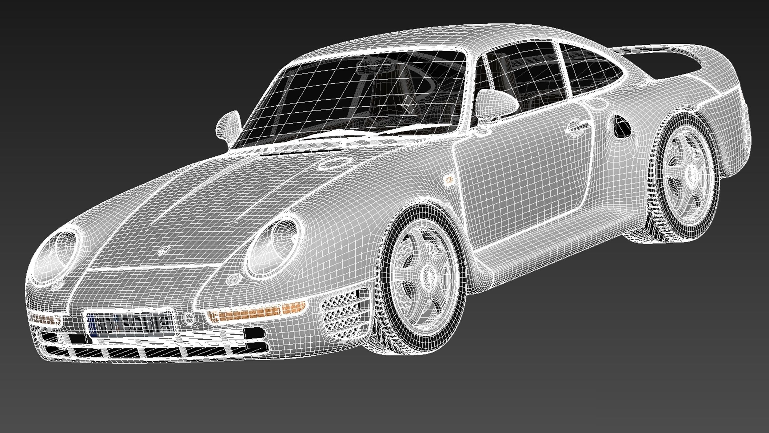 Porsche 959 1986-1990 3D model_17