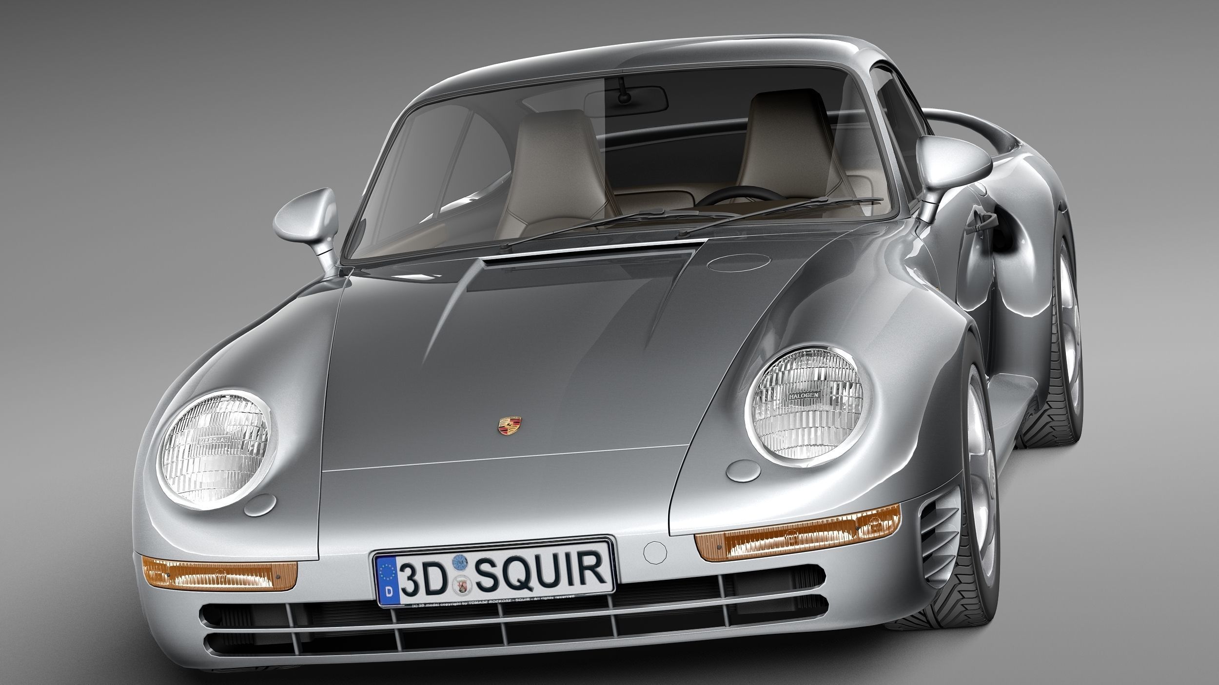 Porsche 959 1986-1990 3D model_1
