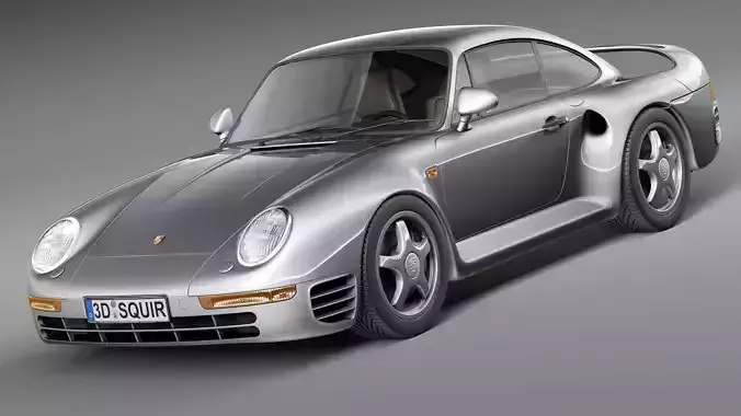 Porsche 959 1986-1990 3D model