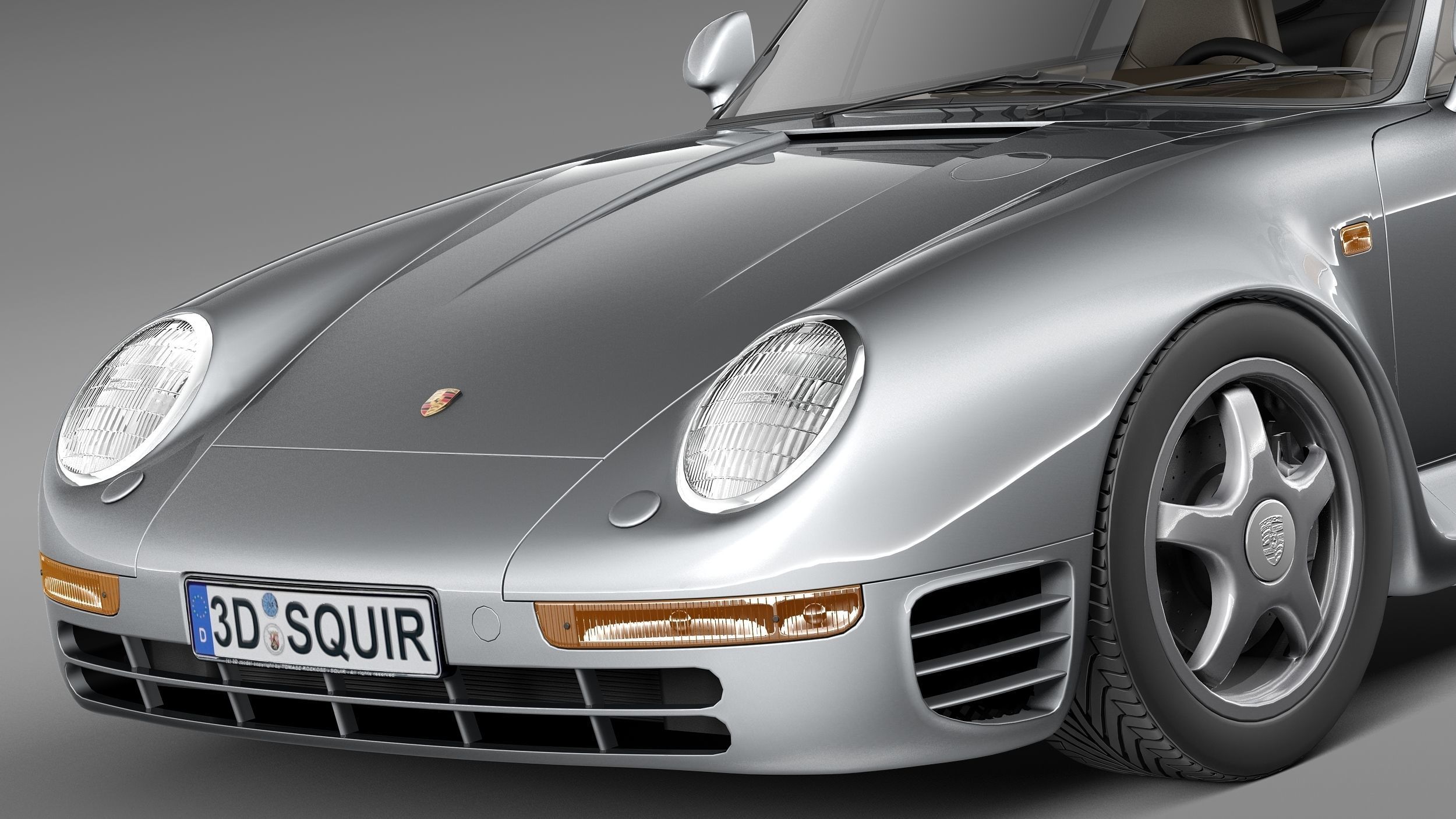 Porsche 959 1986-1990 3D model_2