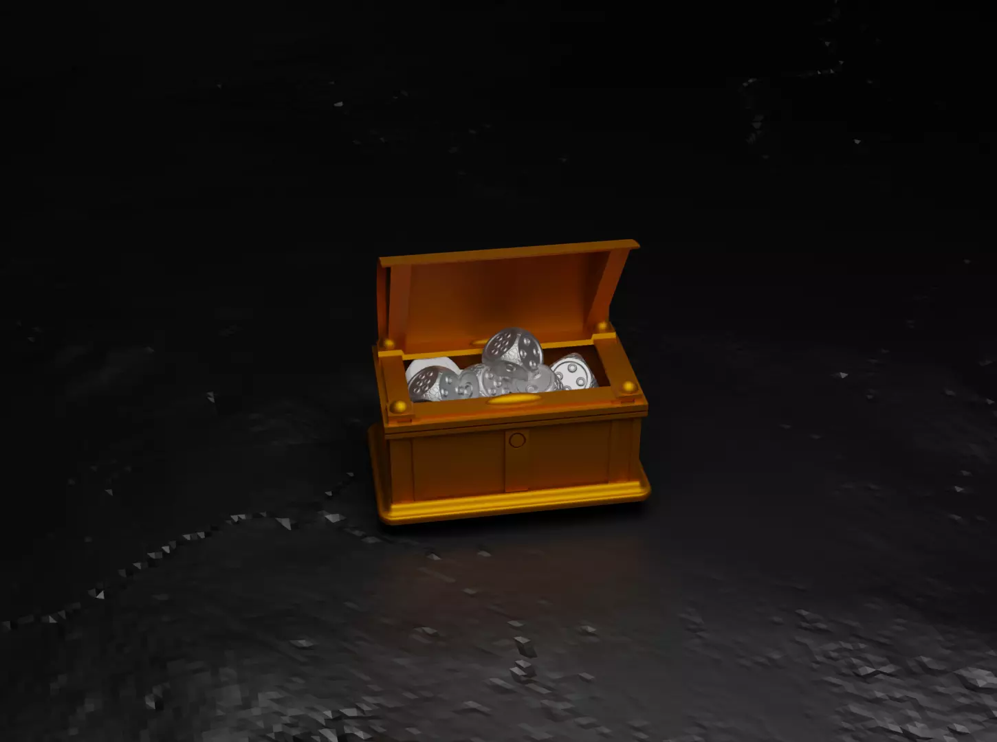 DnD Treasure Chest Dice Box Pattern 3D print model