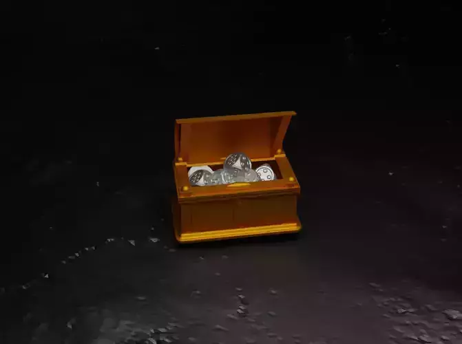 DnD Treasure Chest Dice Box Pattern