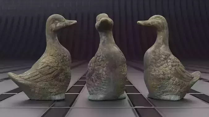 Photoscan of an bird statue - Highpoly