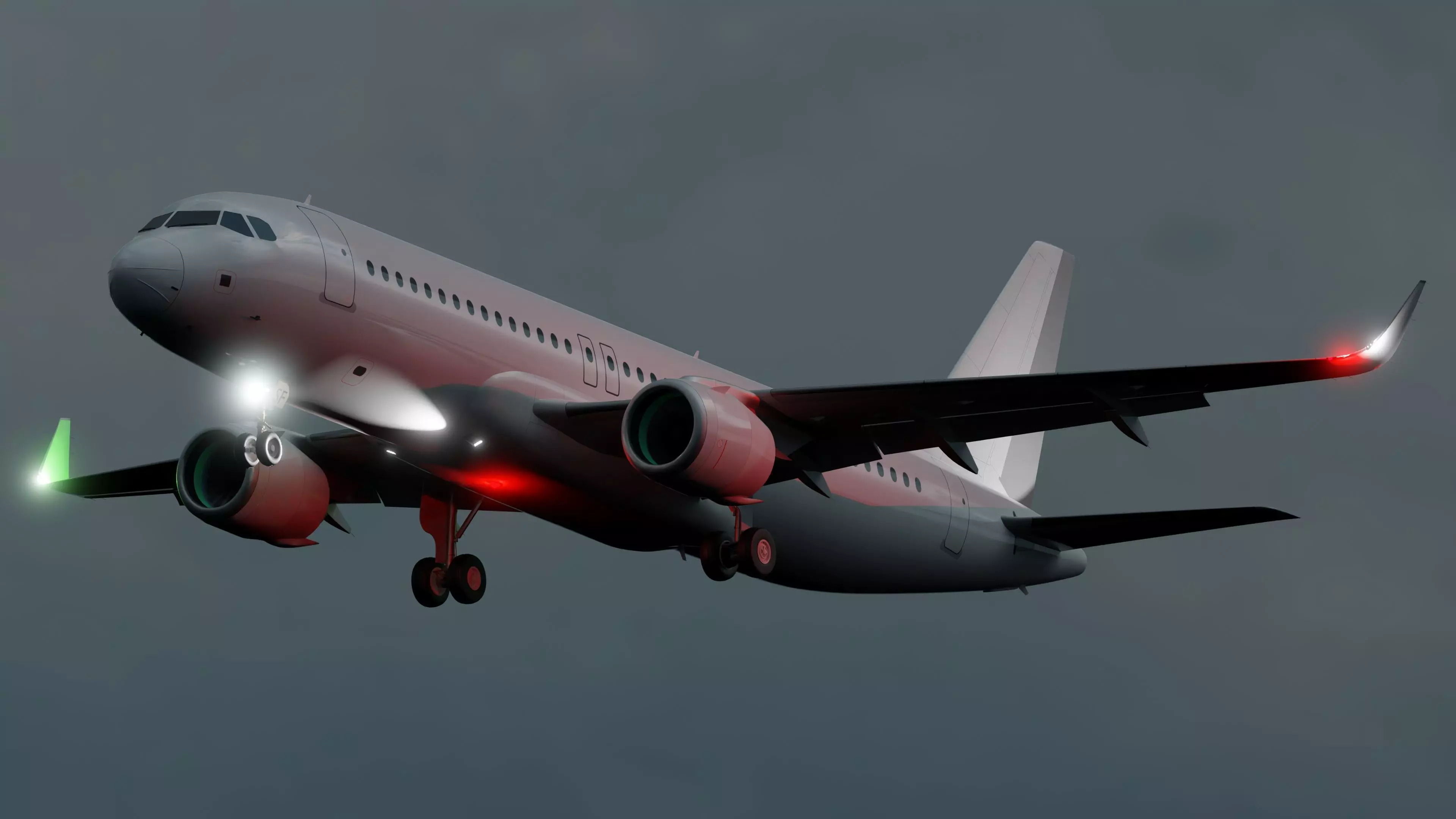 A320 NEO Low-poly 3D model_0