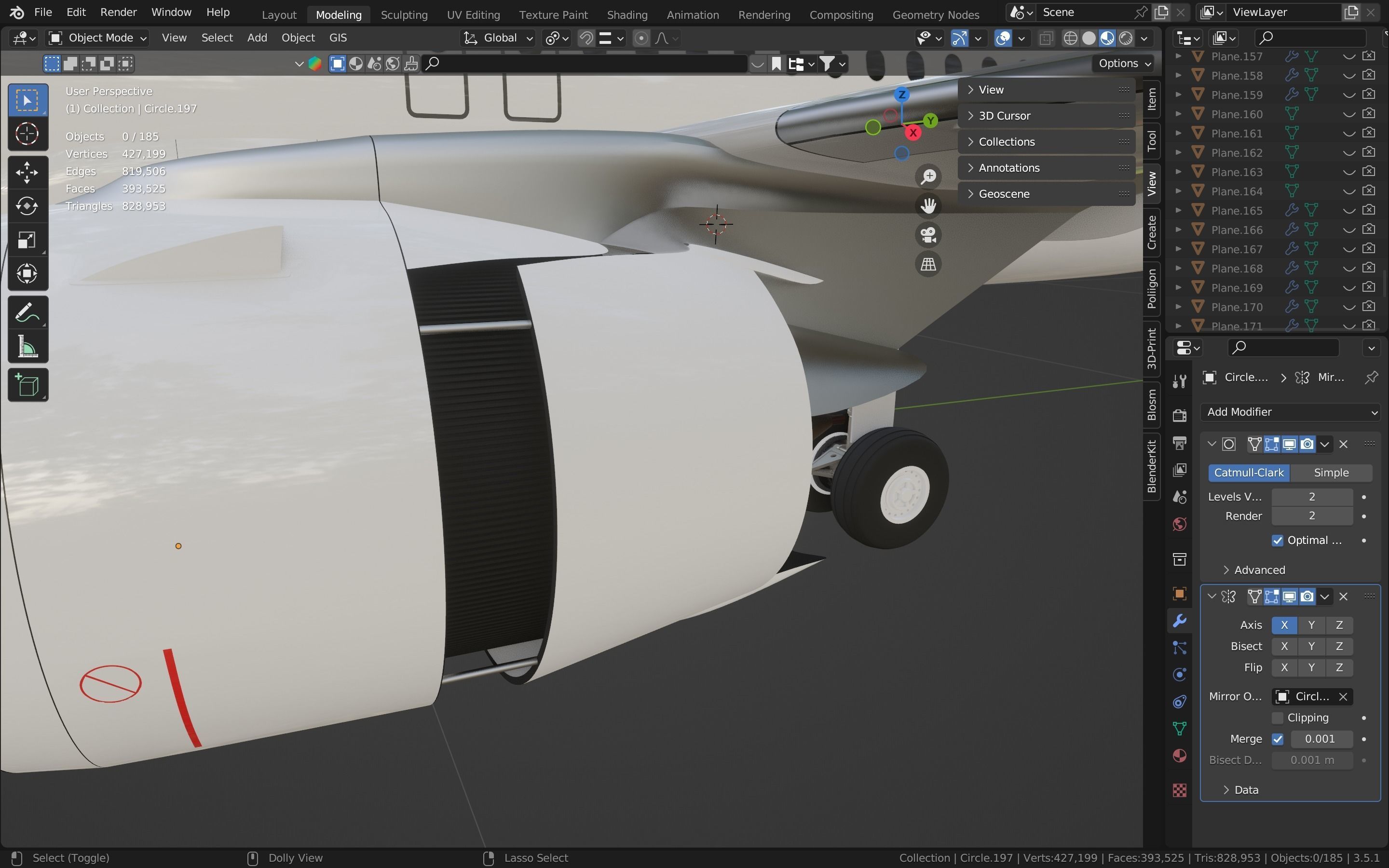 A320 NEO Low-poly 3D model_5