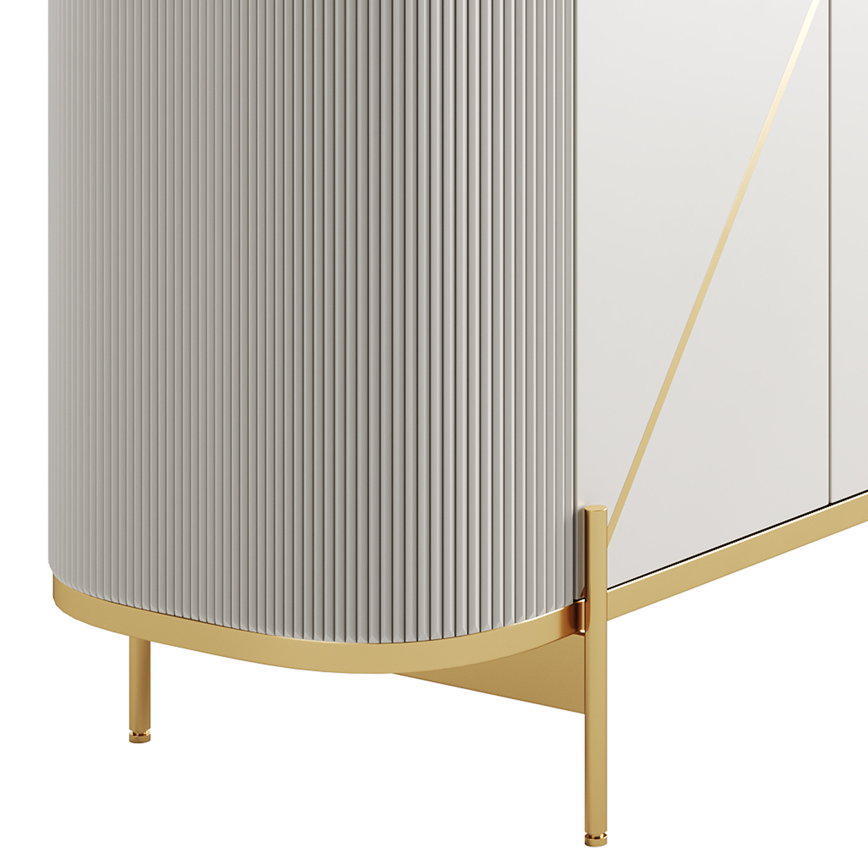 Sideboard Buffet Faux Marble 3D model_8