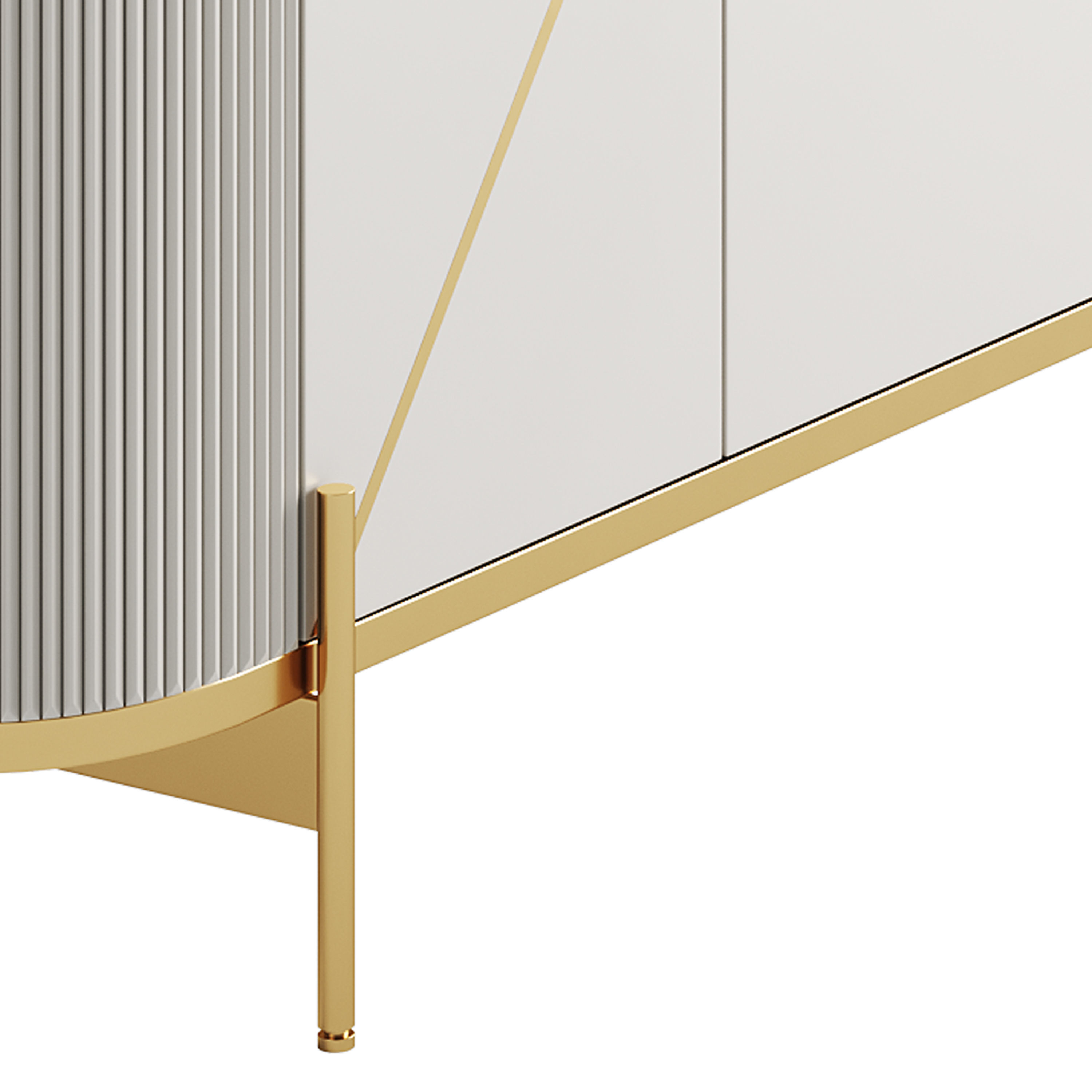 Sideboard Buffet Faux Marble 3D model_12