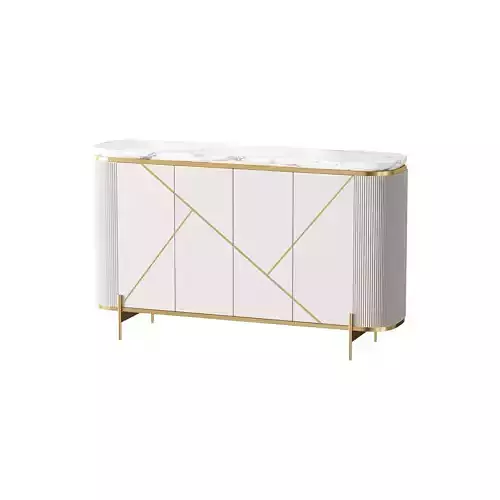 Sideboard Buffet Faux Marble