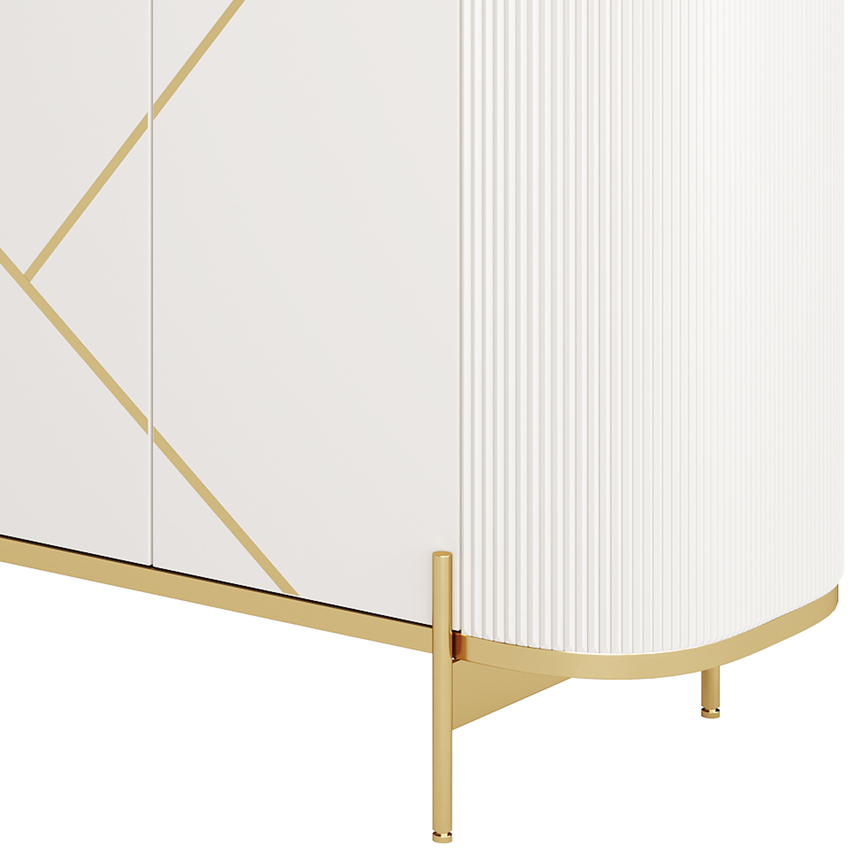 Sideboard Buffet Faux Marble 3D model_10