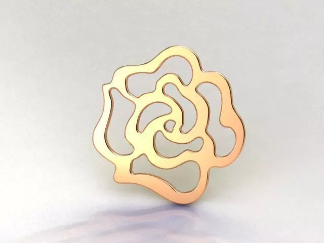 Rose pendant Free 3D print model