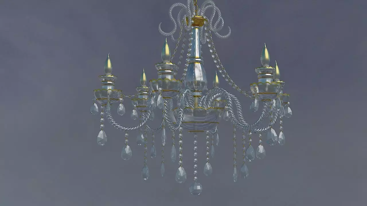 Qandil Chandelier Lyustra 3D model