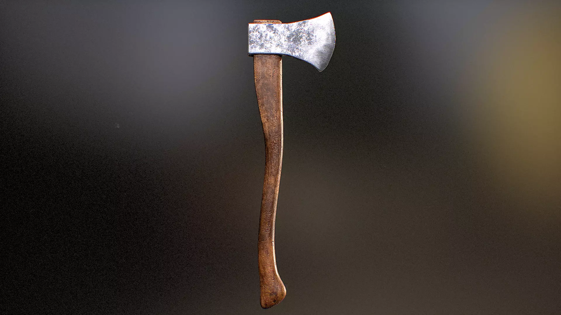 Wood Axe - Low-poly 3D model Game Ready Low-poly 3D model_0