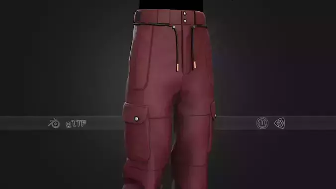 Red Snowboard Pants Style 2 