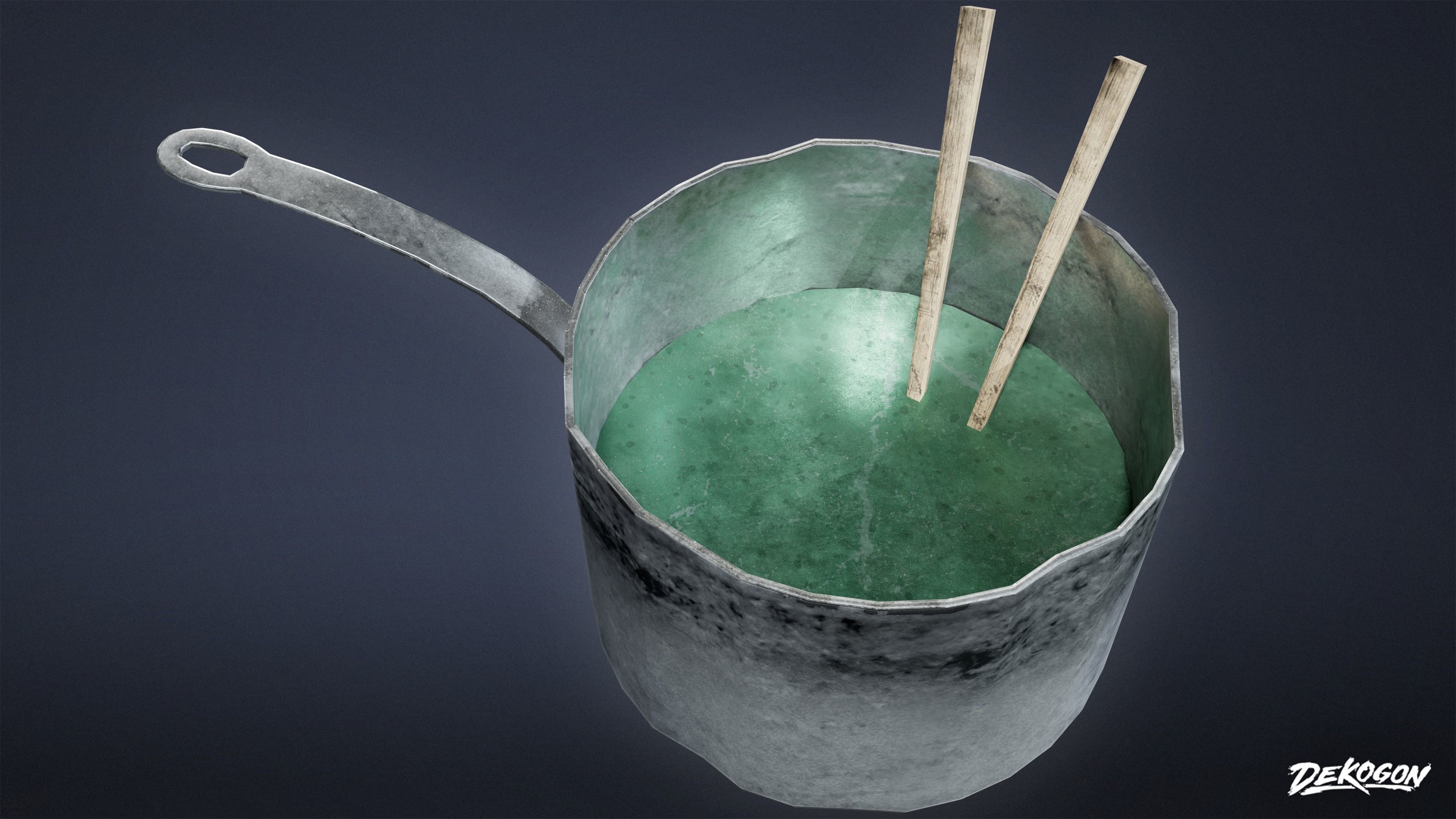 SAFE HOUSE - Noodle Set 01 - LOW POLY Low-poly 3D model_13