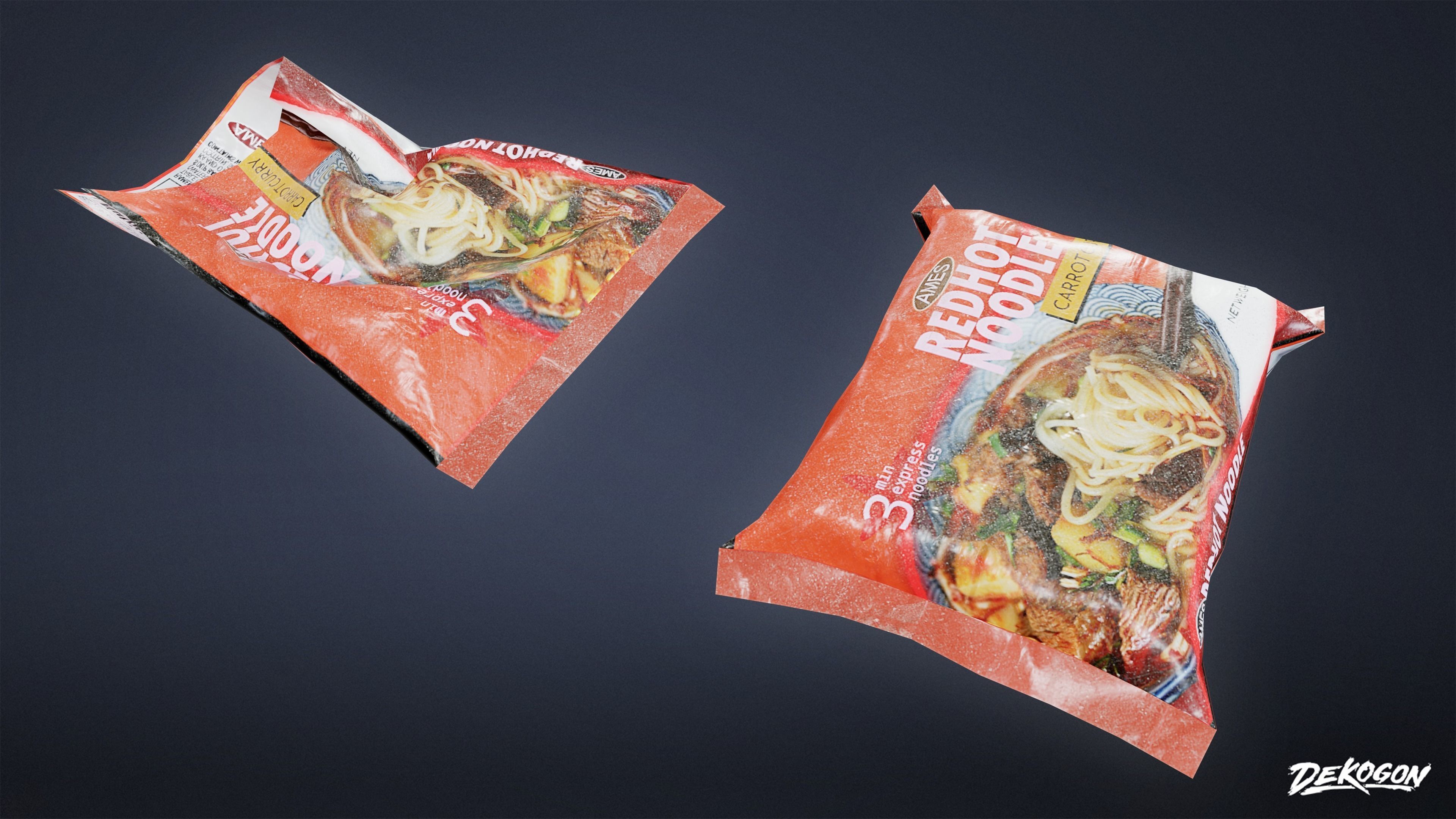 SAFE HOUSE - Noodle Set 01 - LOW POLY Low-poly 3D model_4