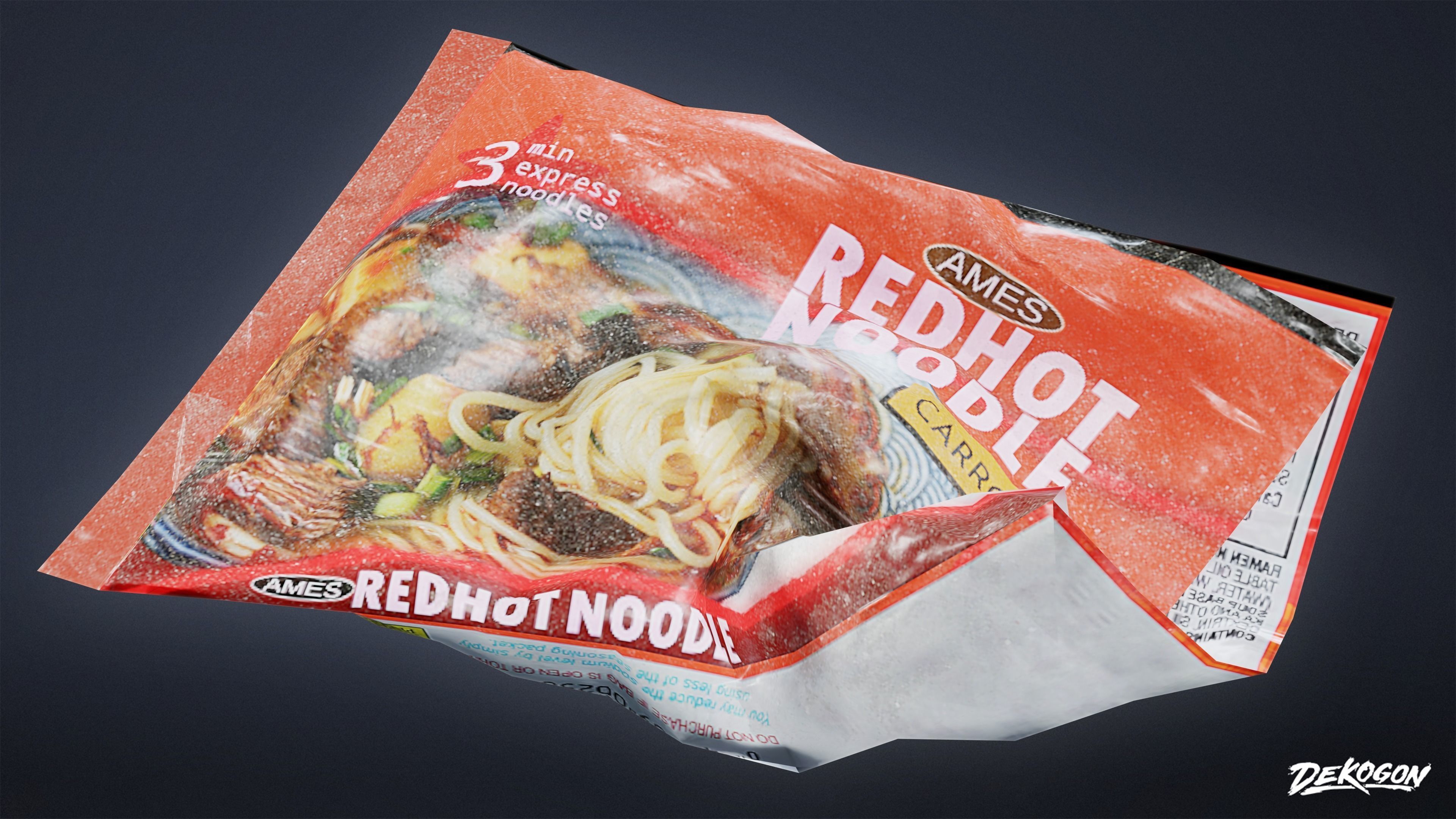 SAFE HOUSE - Noodle Set 01 - LOW POLY Low-poly 3D model_8