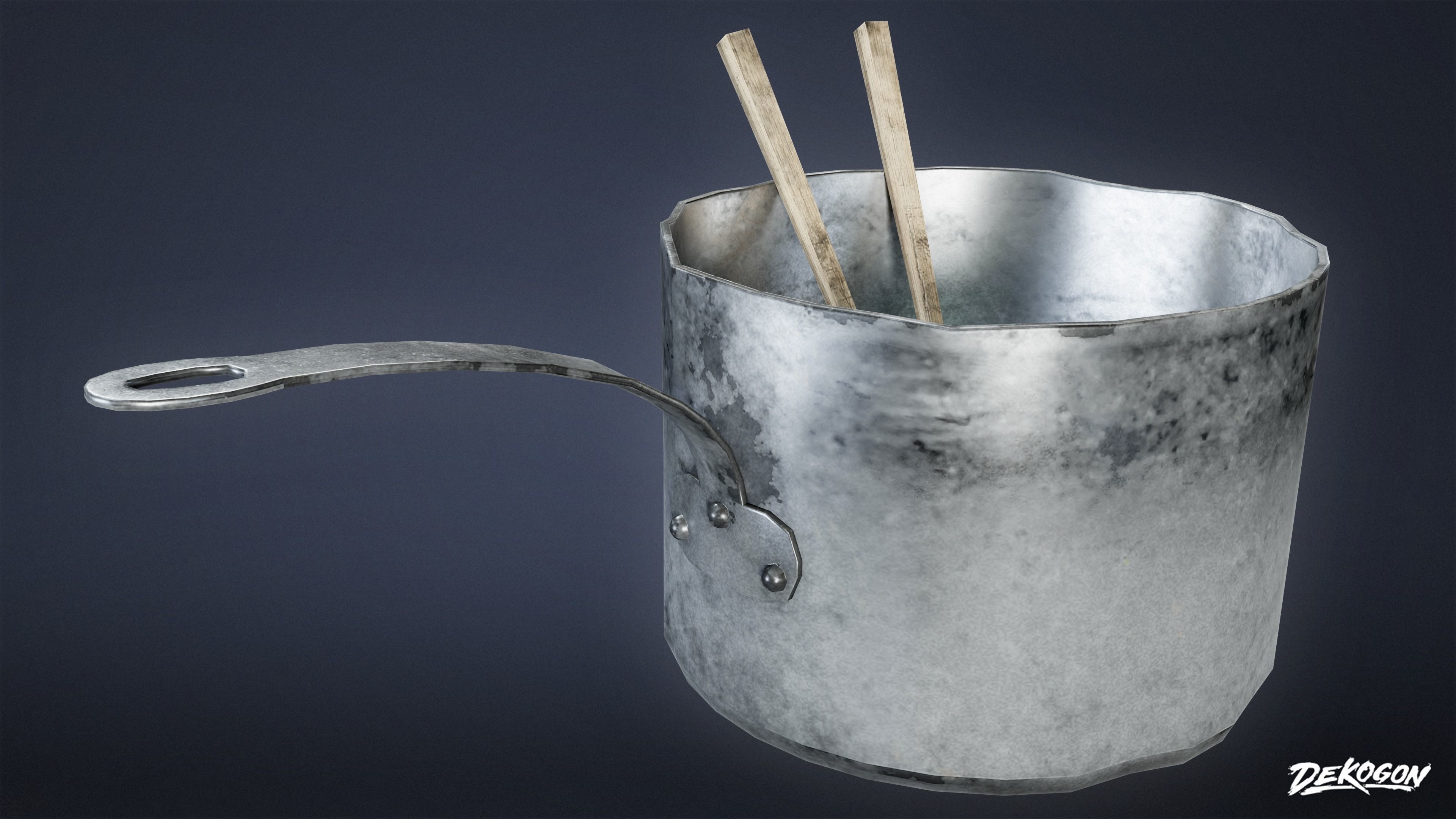 SAFE HOUSE - Noodle Set 01 - LOW POLY Low-poly 3D model_9