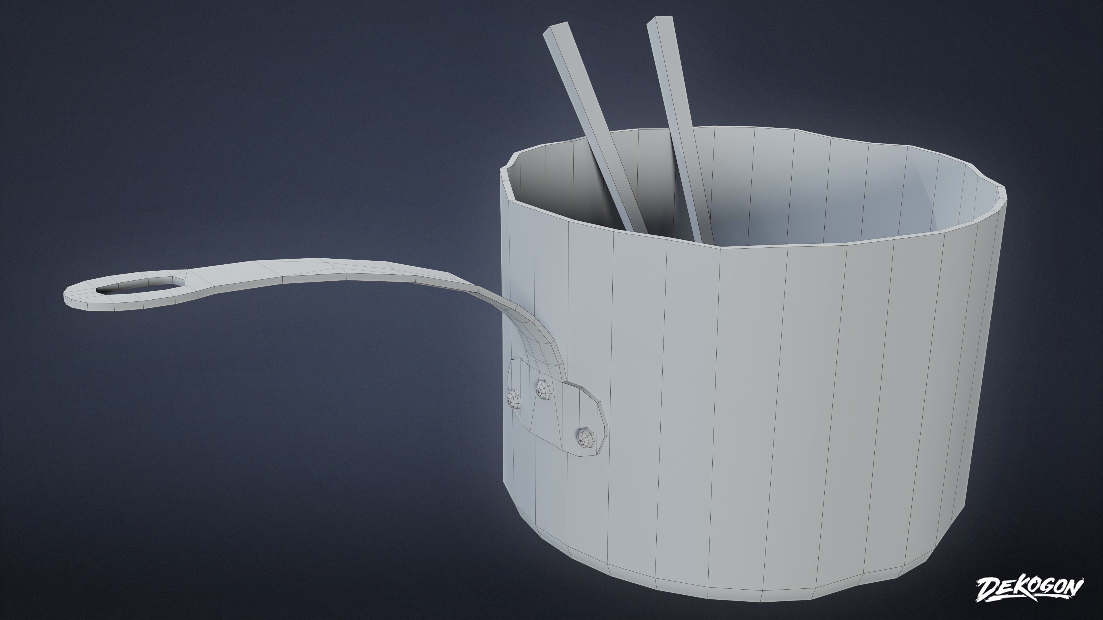 SAFE HOUSE - Noodle Set 01 - LOW POLY Low-poly 3D model_10