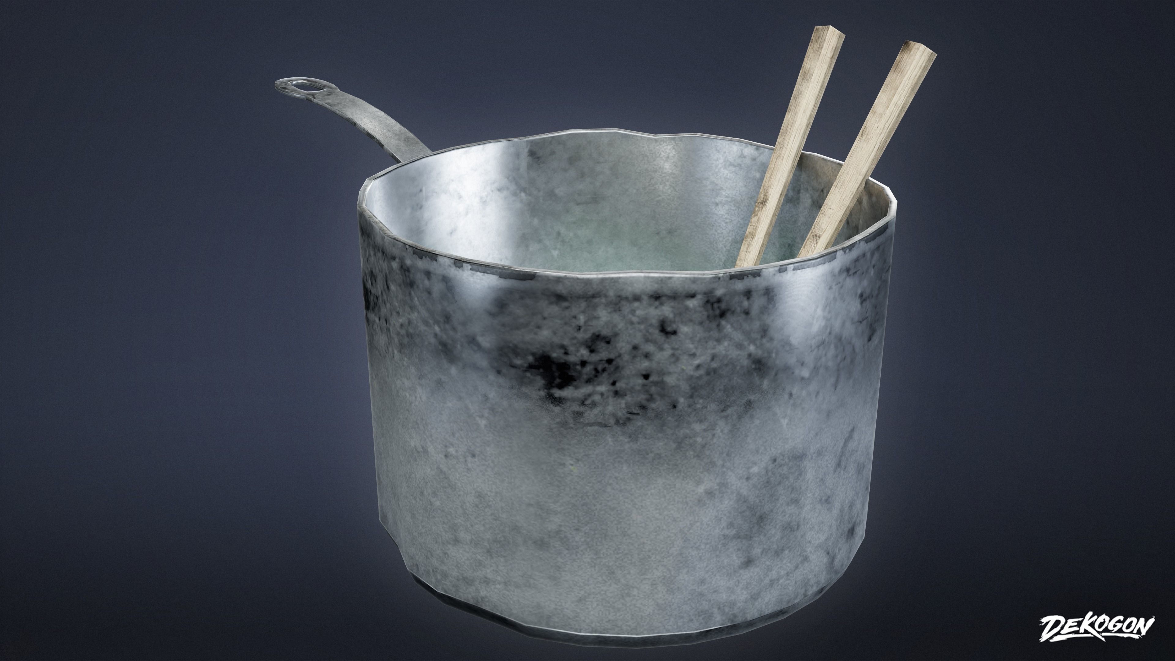 SAFE HOUSE - Noodle Set 01 - LOW POLY Low-poly 3D model_12