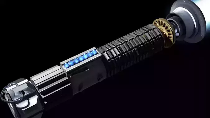 Obi Wan Kenobis Lightsaber 3D Model for printing