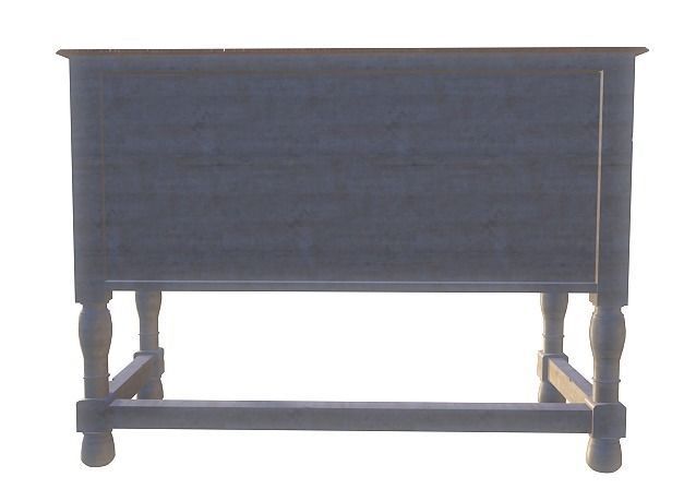 Low Poly Antique Drawer Low-poly 3D model_4