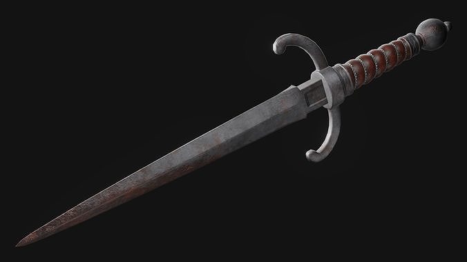 dagger game-ready Low-poly 3D model