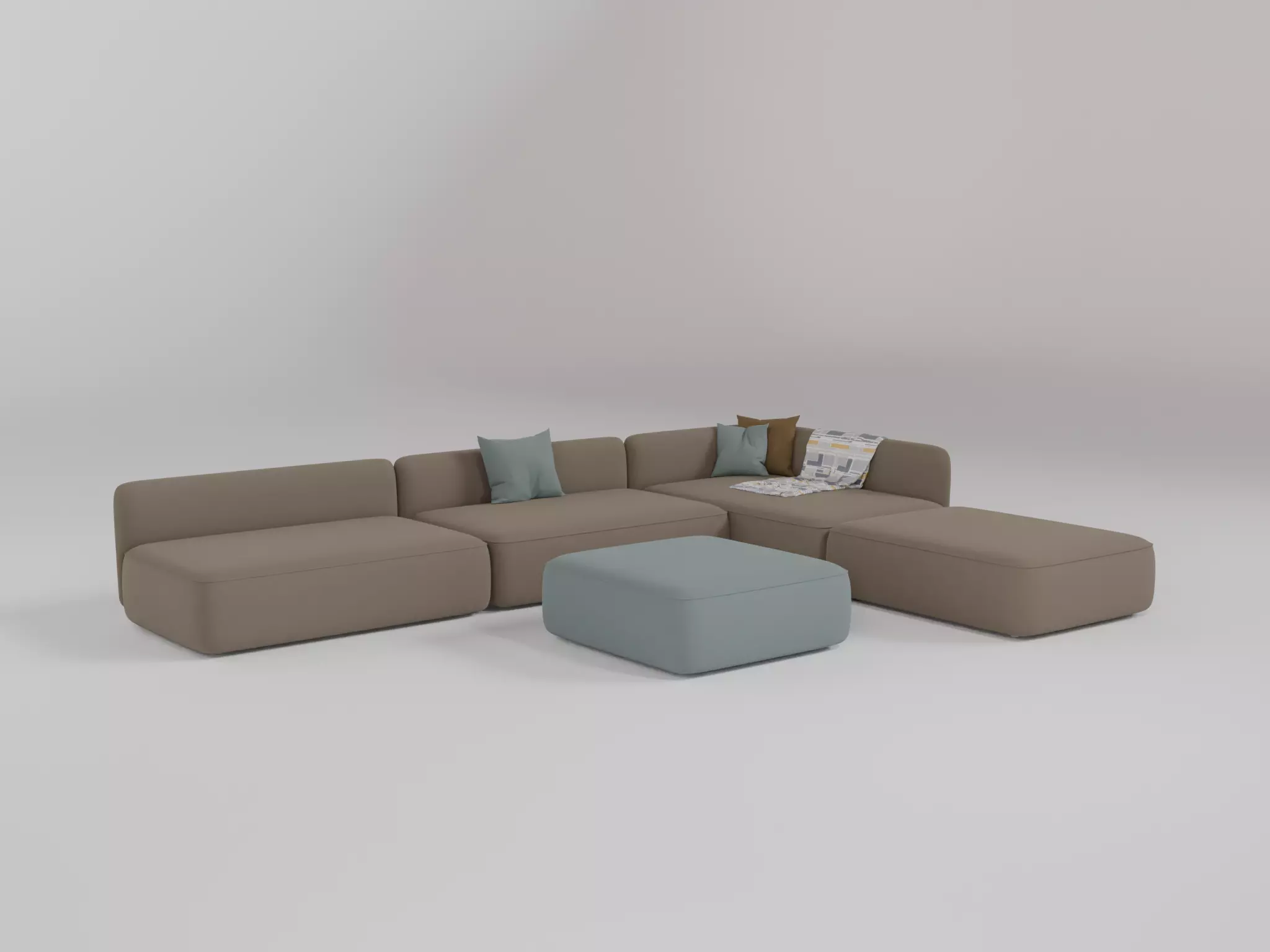 Cosy Corner L Sofa 3D model