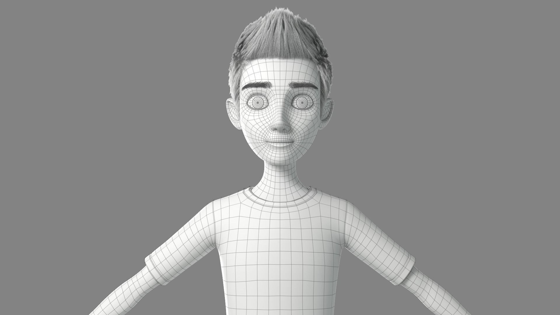 Cartoon Man Rigged 3D model_46