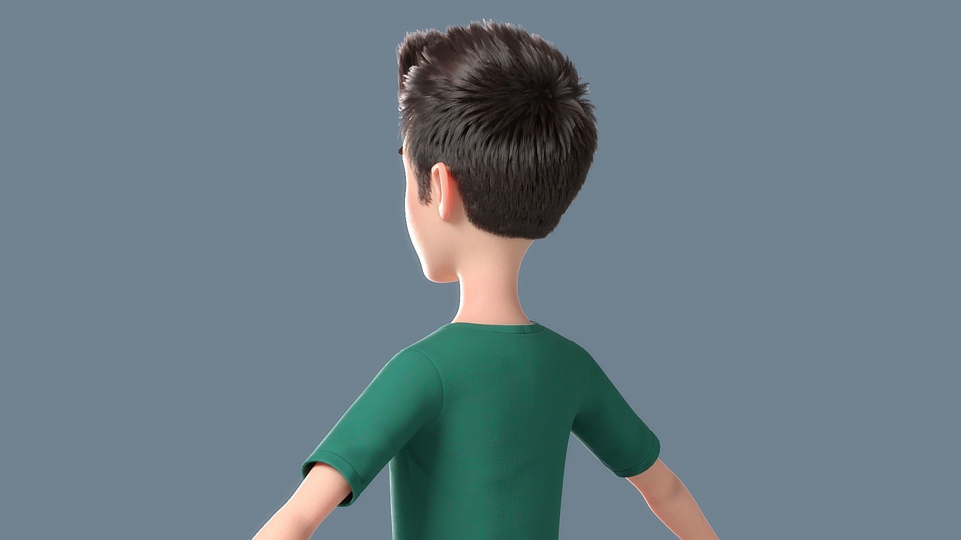 Cartoon Man Rigged 3D model_22