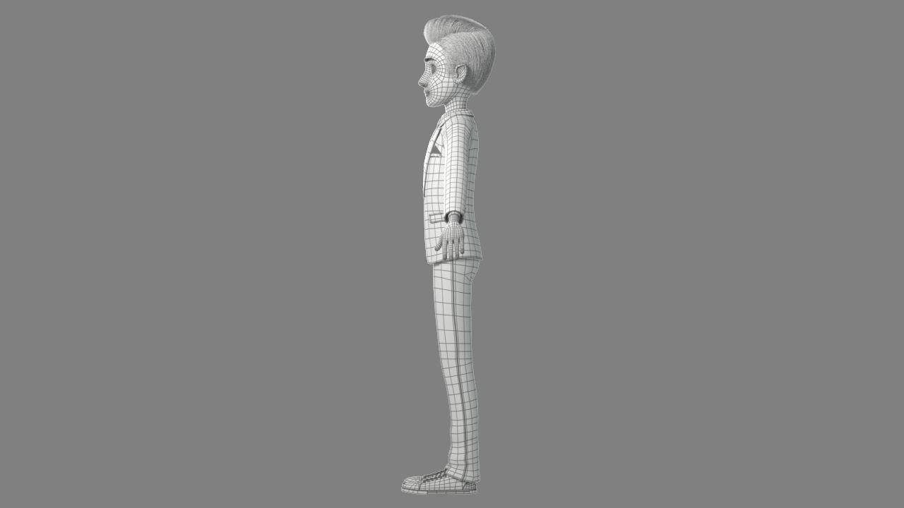 Cartoon Man Rigged 3D model_34